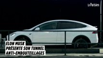 Elon Musk présente son tunnel anti-embouteillages