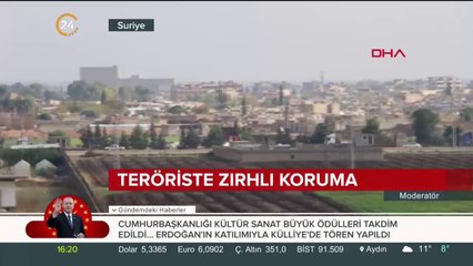 Teröriste zırhlı koruma