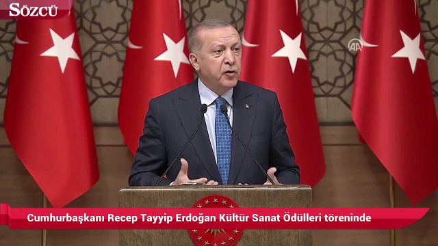 Erdoğan Kültür Sanat Ödülleri töreninde
