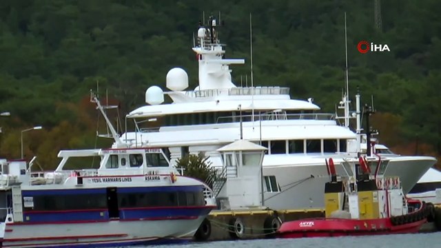 Mega yat Marmaris Limanı’na demirledi