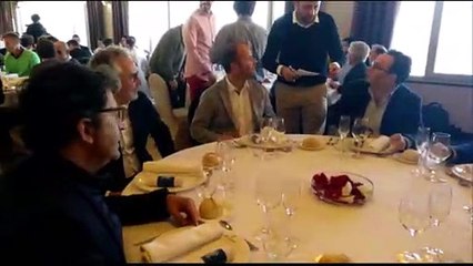 Mesa Presidencial en la Comida de Navidad del Sporting