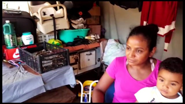 Mulher com 5 filhos pede doações de alimentos