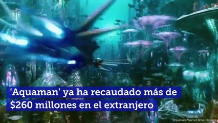 'Aquaman' ya ha recaudado más de $260 millones en el extranjero