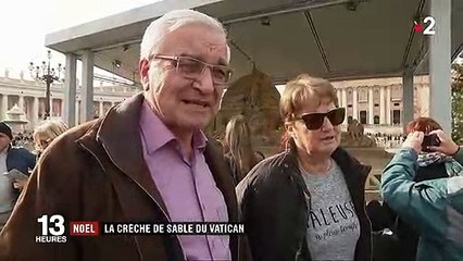 Noël : la crèche de sable du Vatican