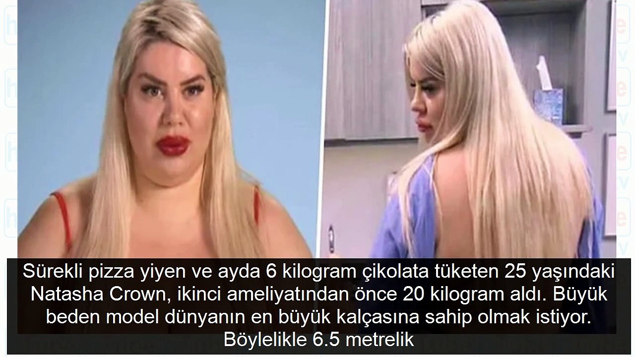 Tek hedefi dünyanın en büyük kalçalarına sahip olmak