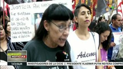 Argentina: marchan contra la represión policial e institucional