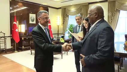 Cumhurbaşkanı Yardımcısı Oktay'ın kabulü - ANKARA
