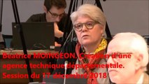 Béatrice MOINGEON. Création d'une Agence Technique Départementale. 17 décembre 2018