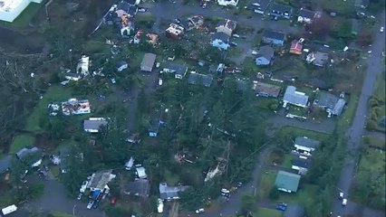 Rare tornado damages homes in Washington state