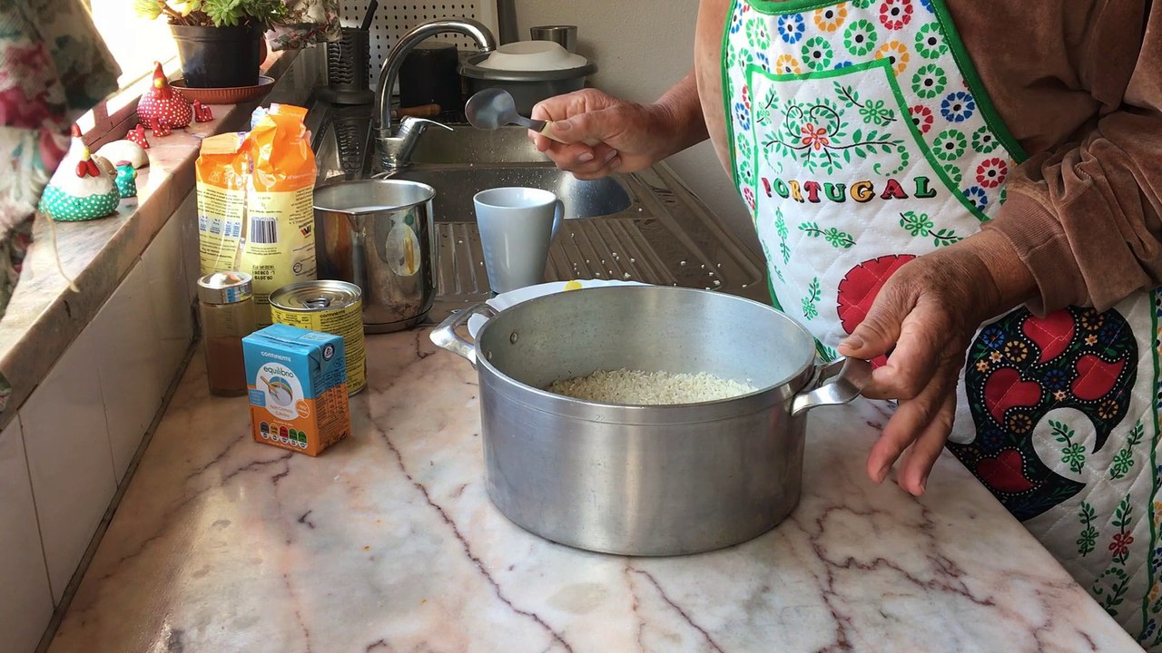 Arroz doce com natas e leite condensado!