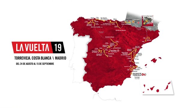 Tour d'Espagne 2019 - Le parcours, les 21 étapes de la 74e édition de La Vuelta