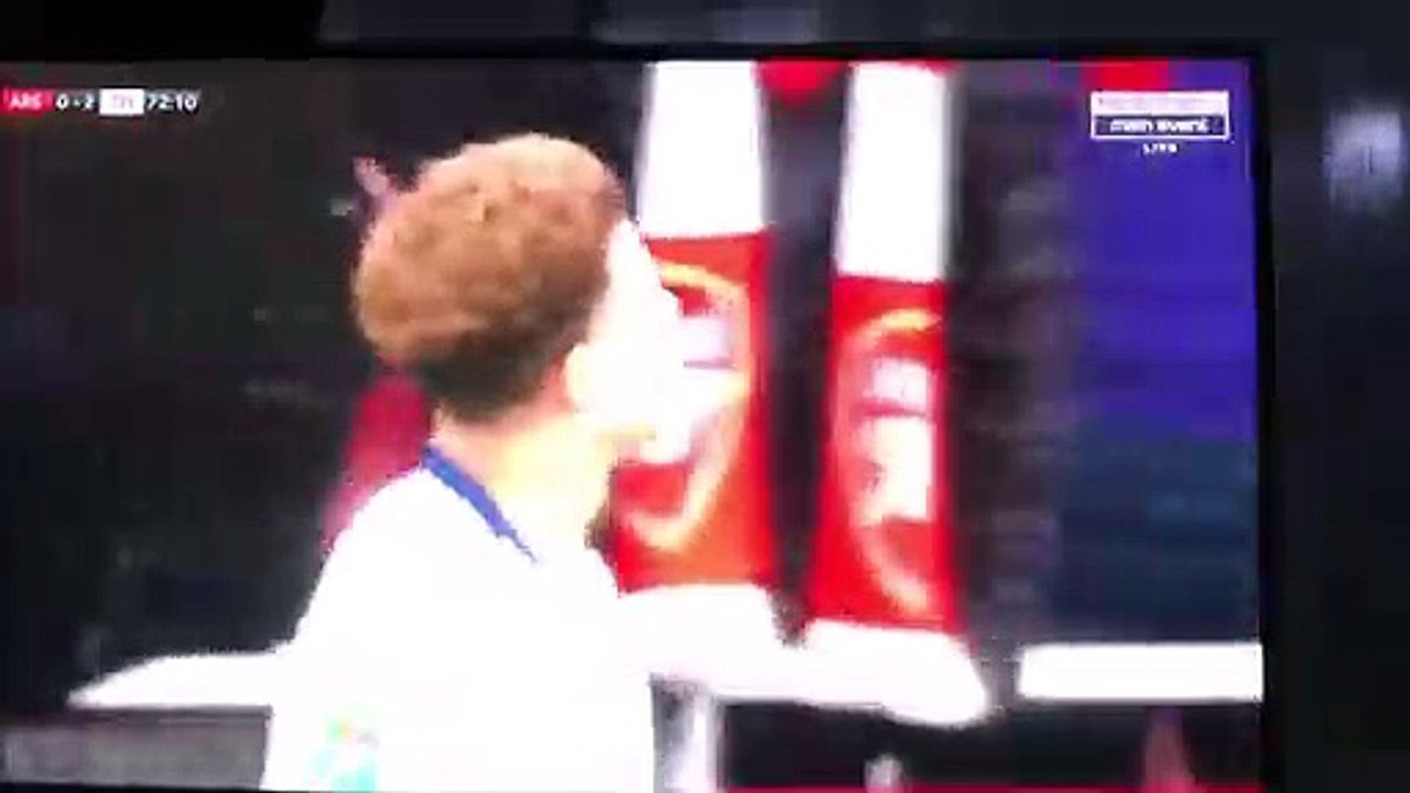 Arsenal fan threw a bottle in Dele Alli's head!