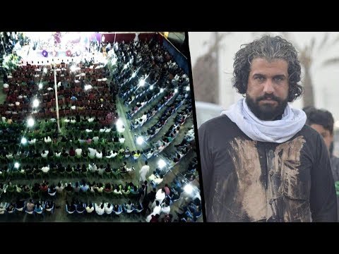 أقوى قصيده إنكتبت للإمام الحسن تابع لنهاية الفيديو حسام سباهي يلفت انتباه جمهور سوق الشيوخ