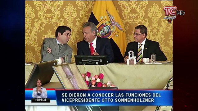 Vicepresidente ya tiene funciones asignadas