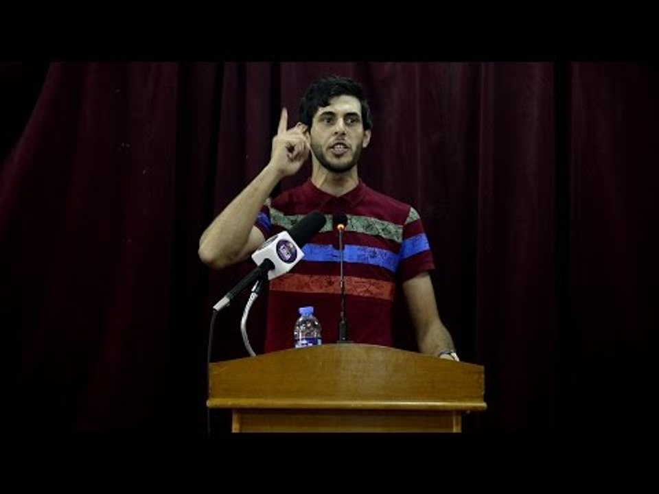 الشاعر امجد المنصوري || رسائل حب بامضاء الحشد || المعهد التقني ( البصرة )