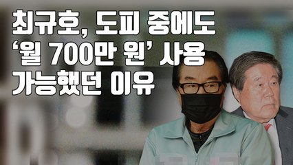 [자막뉴스] 최규호, 도피 중에도 '월 700만 원' 사용 가능했던 이유 / YTN