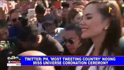 Twitter: PH, 'most tweeting country' noong Miss Universe coronation ceremony