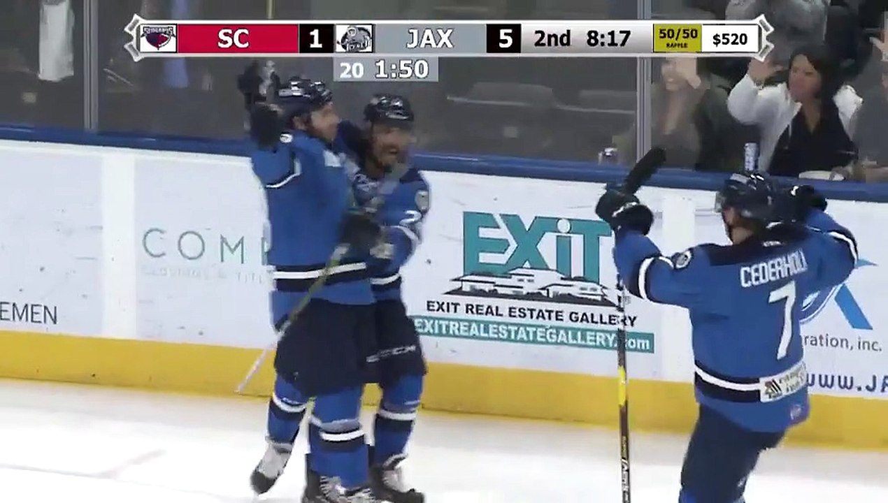 ECHL South Carolina Stingrays 4 at Jacksonville Icemen 6