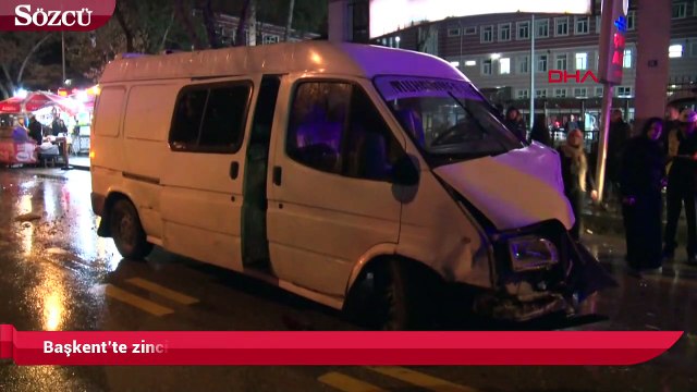 Başkent’te zincirleme kaza! Bir ölü 2 yaralı