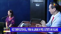 Rice tarrification bill, pirma na lamang ni Pres. #Duterte ang kulang