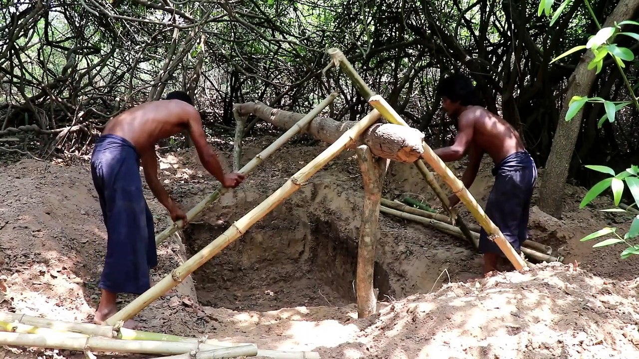 Build wooden house underground