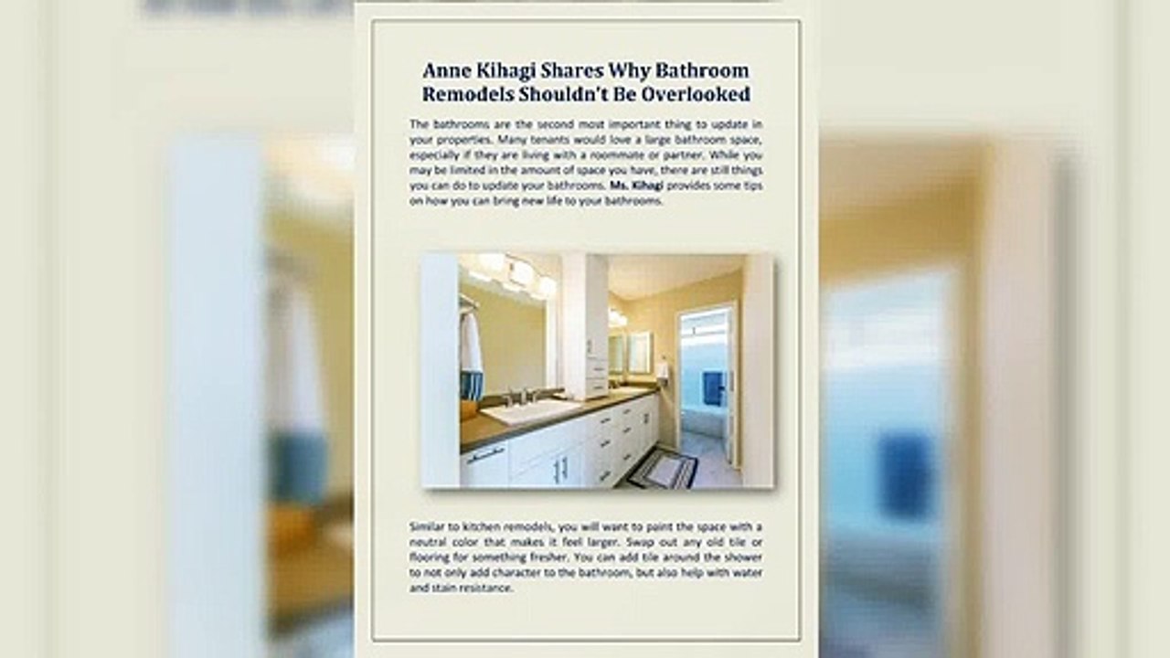 Anne Kihagi Shares Why Bathroom Remodels Shouldn’t Be Overlooked