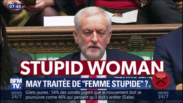 Au Royaume-Uni, le chef de l'opposition accusé d'avoir traité Theresa May de femme stupide
