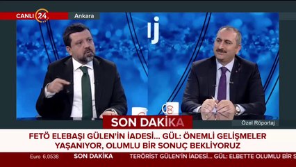 Adalet Bakanı Abdülhamit Gül 24 TV'de