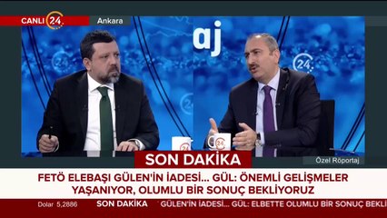 Adalet Bakanı Abdülhamit Gül 24 TV'de