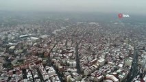 Arnavutköy'de Hayran Bırakan Kar Manzarası Havadan Görüntülendi