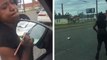 Une femme arrache un rétroviseur après un road rage