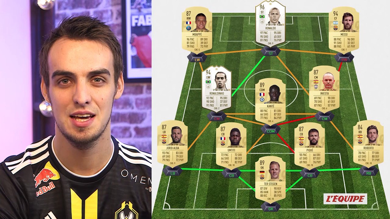 Jeux video: analyse de l'équipe-type de Samuel Umtiti (Barcelone) sur FIFA 2019