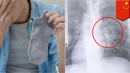 臭い靴下を嗅ぐクセが原因で肺に感染症を引き起こした男性 - トモニュース