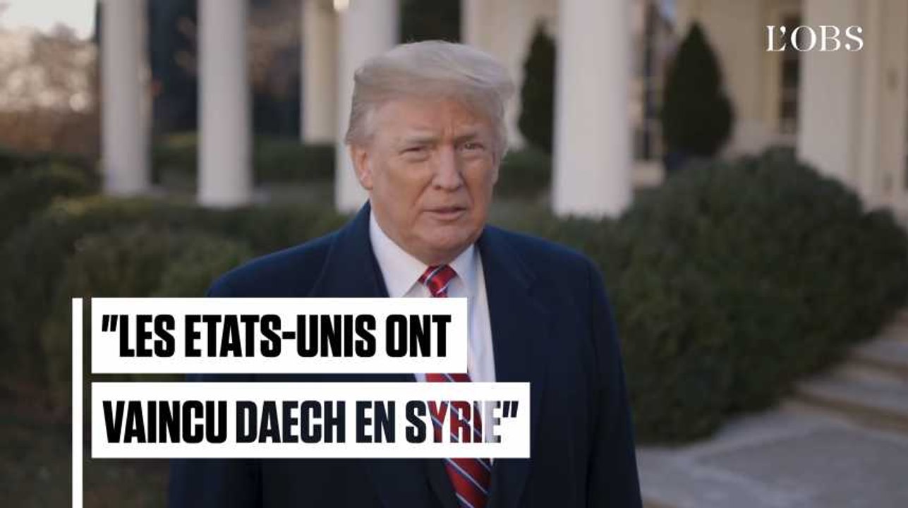Pour Trump, les Etats-Unis ont "vaincu Daech" et partent de Syrie