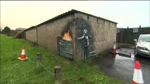 Banksy reaparece con un graffiti en Gales