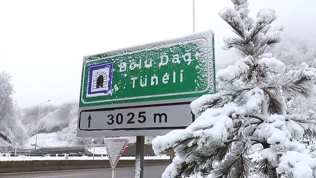 Bolu Dağı'nda kar yağışı - DÜZCE