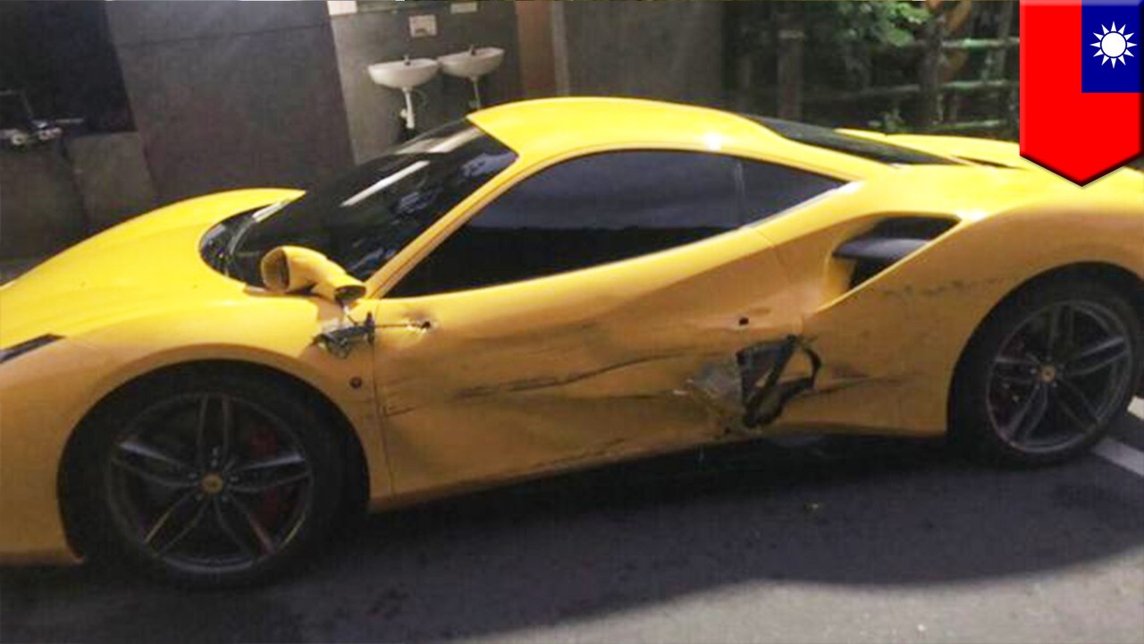 Strangers rally around overworked man who crashed into Ferraris