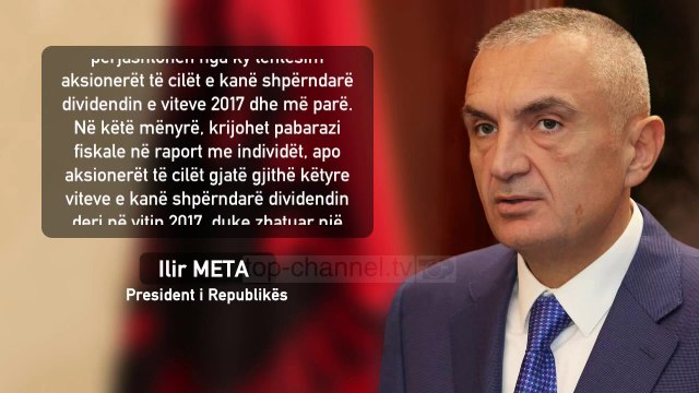 Meta kthen në Kuvend ligjin për tatimin mbi të ardhurat - Top Channel Albania - News - Lajme