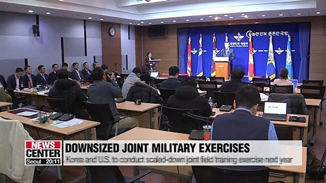 S. Korea and U.S. to conduct scaled-down joint field training exercise next year