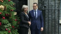 Polish PM Morawiecki meets Theresa May in Downing Street