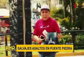 Incrementan robos con violencia en calles de Puente Piedra