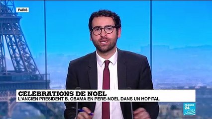 Barack Obama en père Noël dans un hôpital de Washington