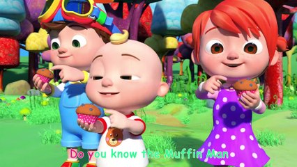 The Muffin Man - kid color 3d Nursery Rhymes