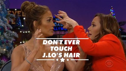 J.Lo is all of us when Leah tries to mess up her hair
