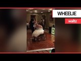 Wheelchair bound bride performs 