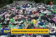 Unión Europea acuerda prohibir plásticos de un solo uso