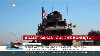 Adalet Bakanı Gül 24 TV'ye konuştu