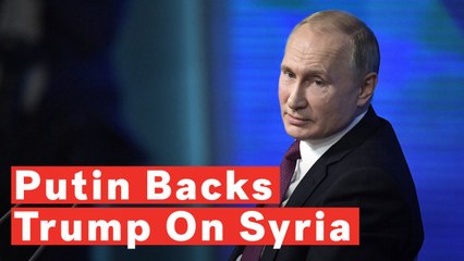 Download Video: Putin Backs Trump's Decision To Pull Troops Out Of Syria, Says 'Donald Is Right'