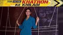 Khatron Ke Khiladi 9: Television actress Jasmin Bhasin looks stunning in blue jump suit | FilmiBeat