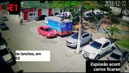 Botija de gás explode trailer de lanche em Domingos Martins